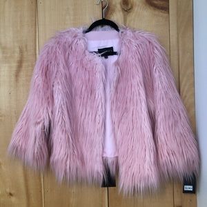 Pink Faux Fur Jacket 🌸